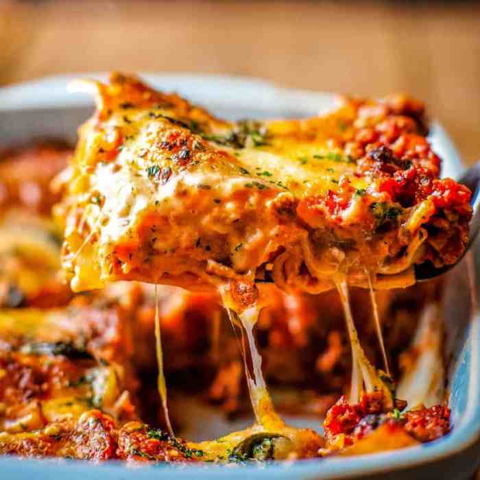 Italian lasagna recipe with bechamel sauce