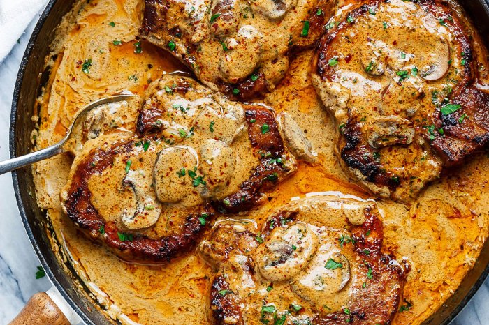 Pork loin chops sauce recipes