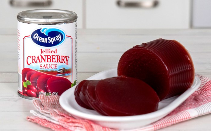 Cranberry sauce spray ocean ode england can canned made headquarters committed massachusetts acres bogs surrounded