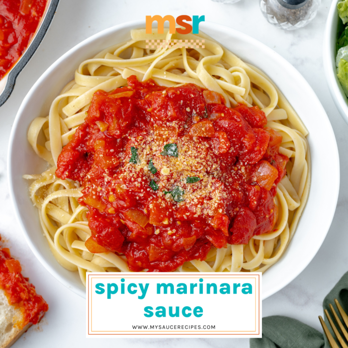 Recipe for spicy marinara sauce