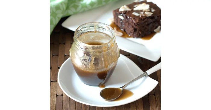 Recipe for vegan caramel sauce