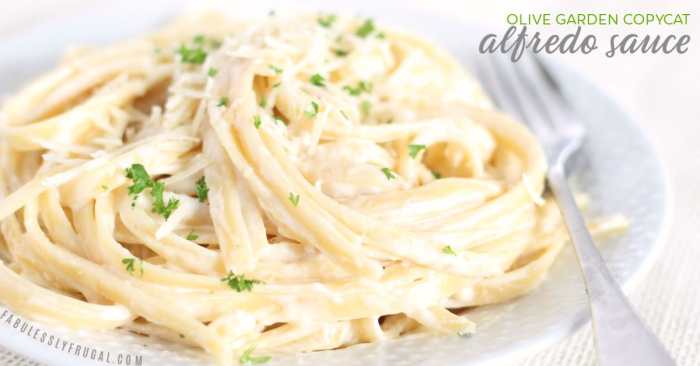 Olive garden's alfredo sauce recipe