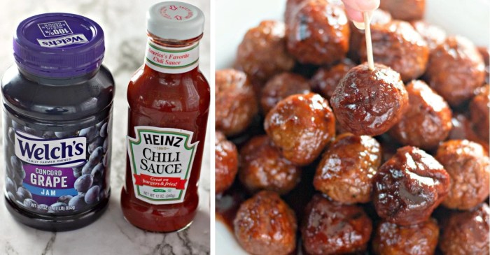 Meatball grape jelly barbecue sauce recipe