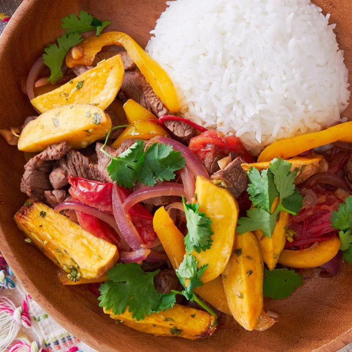 Lomo saltado recipe peruvian cuisine rice style peru beef cilantro classic superstar stir fry